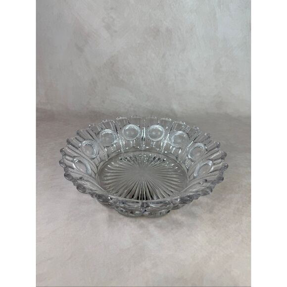 EAPG Antique Flint Glass Company Bowl 1900s Mn Glow - Picture 4 of 13